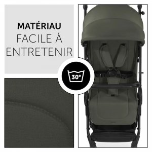Pack duo poussette compacte travel n care olive + siège auto drive n care avec adaptateurs & base drive n care Hauck