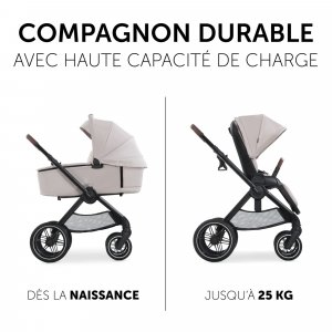 Poussette duo 2 en 1 walk n care beige Hauck