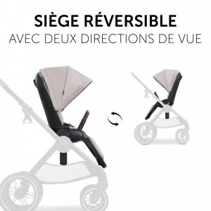 Poussette duo 2 en 1 walk n care beige Hauck