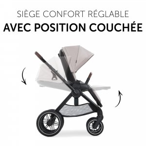 Poussette duo 2 en 1 walk n care beige Hauck