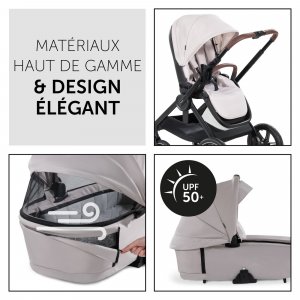 Poussette duo 2 en 1 walk n care beige Hauck