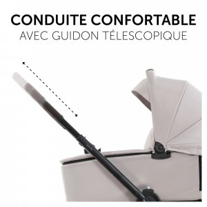 Poussette duo 2 en 1 walk n care beige Hauck