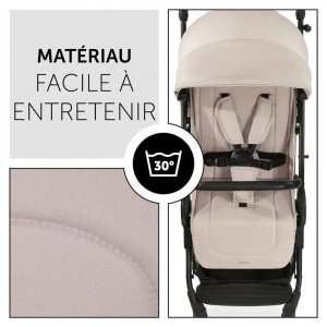 Poussette compacte travel n care beige + coque drive n care + adaptateurs Hauck