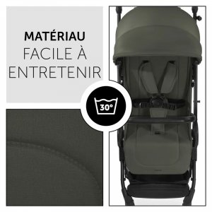 Pack duo poussette compacte travel n care olive + siège auto drive n care avec adaptateurs Hauck
