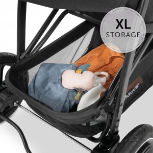 Poussette rapid 3r black Hauck