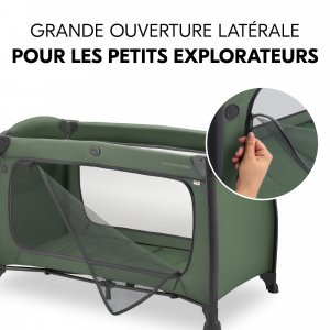 Lit parapluie 3 en 1 play n relax center dark-green Hauck