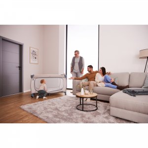 Lit parapluie 3 en 1 sleep n play plus dusty-blue Hauck