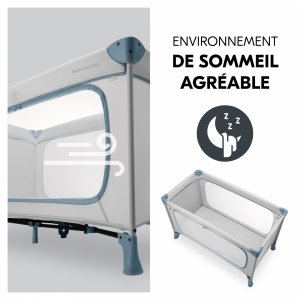 Lit parapluie dream and play plus dusty-blue Hauck