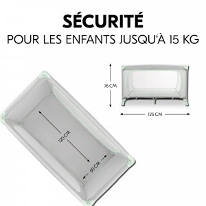 Lit parapluie dream and play plus dusty-mint Hauck