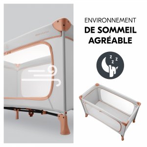 Lit parapluie dream and play plus dusty-cork Hauck