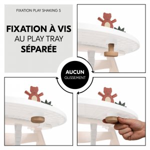 Jeux de plateau pour chaise haute en bois play shaking s Hauck