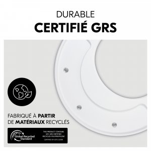 Plateau de jeu pour chaise haute alpha+ bois blanc Hauck