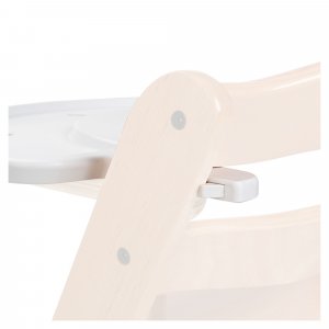 Plateau de jeu pour chaise haute alpha+ bois blanc Hauck