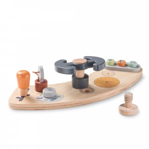 Jeux de plateau pour chaise haute en bois play cockpit Hauck