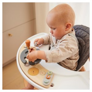 Jeux de plateau pour chaise haute en bois play cockpit Hauck