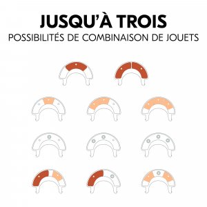 Jeux de plateau pour chaise haute en bois play cockpit Hauck