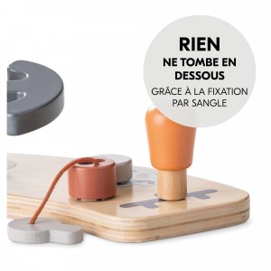 Jeux de plateau pour chaise haute en bois play cockpit Hauck