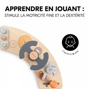 Jeux de plateau pour chaise haute en bois play cockpit Hauck