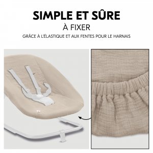 Housse pour transat bébé beige clair Hauck