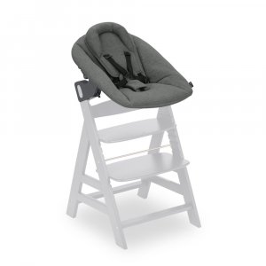 Chaise haute évolutive alpha beige + transat premium dark grey Hauck
