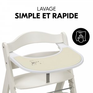 Set de table pour tablette de chaise haute mat pooh dusty beige Hauck