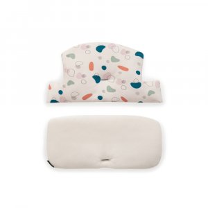 Chaise haute évolutive arketa bois naturel oak + coussin select jersey beige Hauck