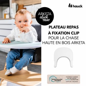 Plateau pour chaise haute en bois arketa click tray Hauck