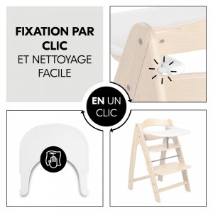 Plateau pour chaise haute en bois arketa click tray Hauck