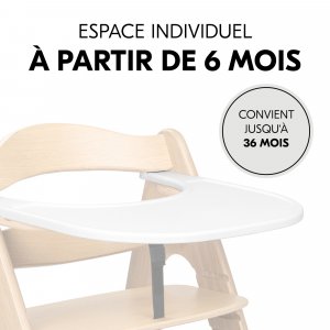 Plateau pour chaise haute en bois arketa click tray Hauck