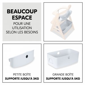 Boîtes de rangement pour chaise haute alpha+ Hauck