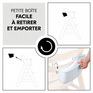 Boîtes de rangement pour chaise haute alpha+ Hauck