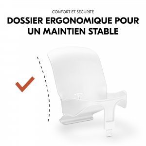 Réducteur bébé pour chaise haute arketa baby seat blanc Hauck