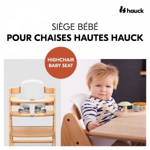 Réducteur bébé pour chaise haute arketa baby seat blanc Hauck