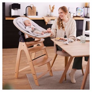 Transat bébé pour chaise haute arketa bouncer eco light-grey Hauck