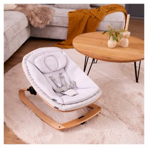 Transat bébé pour chaise haute arketa bouncer eco light-grey Hauck