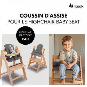 Coussin d'assise pour chaise haute dark grey Hauck