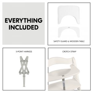 Chaise haute évolutive beta+ white Hauck