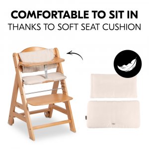 Chaise haute évolutive beta+ naturelle Hauck