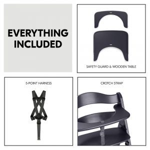 Chaise haute évolutive beta+ dark grey Hauck