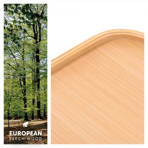 Tablette pour chaise haute alpha bois naturel Hauck