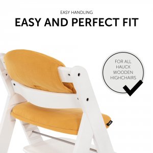 Coussin de chaise haute select muslin honey Hauck