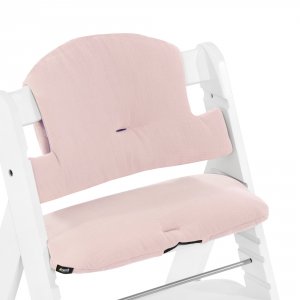 Coussin de chaise haute select muslin mineral rose Hauck