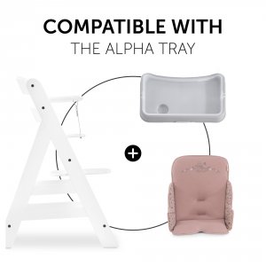 Coussin réducteur de chaise haute select bambi rose Hauck