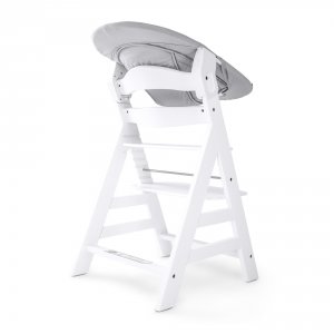 Transat balancelle pour chaise haute évolutive alpha 2en1 stretch grey Hauck