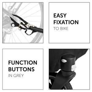 Remorque pour vélo dryk duo grey Hauck