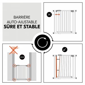Barrière de sécurité clear step autoclose Hauck