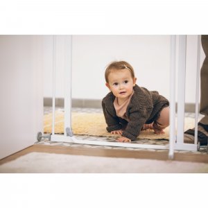 Barrière de sécurité clear step autoclose avec extention Hauck