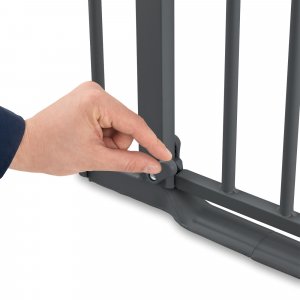 Barrière d'escalier clear step 2 dark-grey Hauck