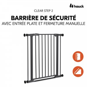 Barrière d'escalier clear step 2 black Hauck