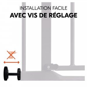 Barrière d'escalier clear step 2 black Hauck